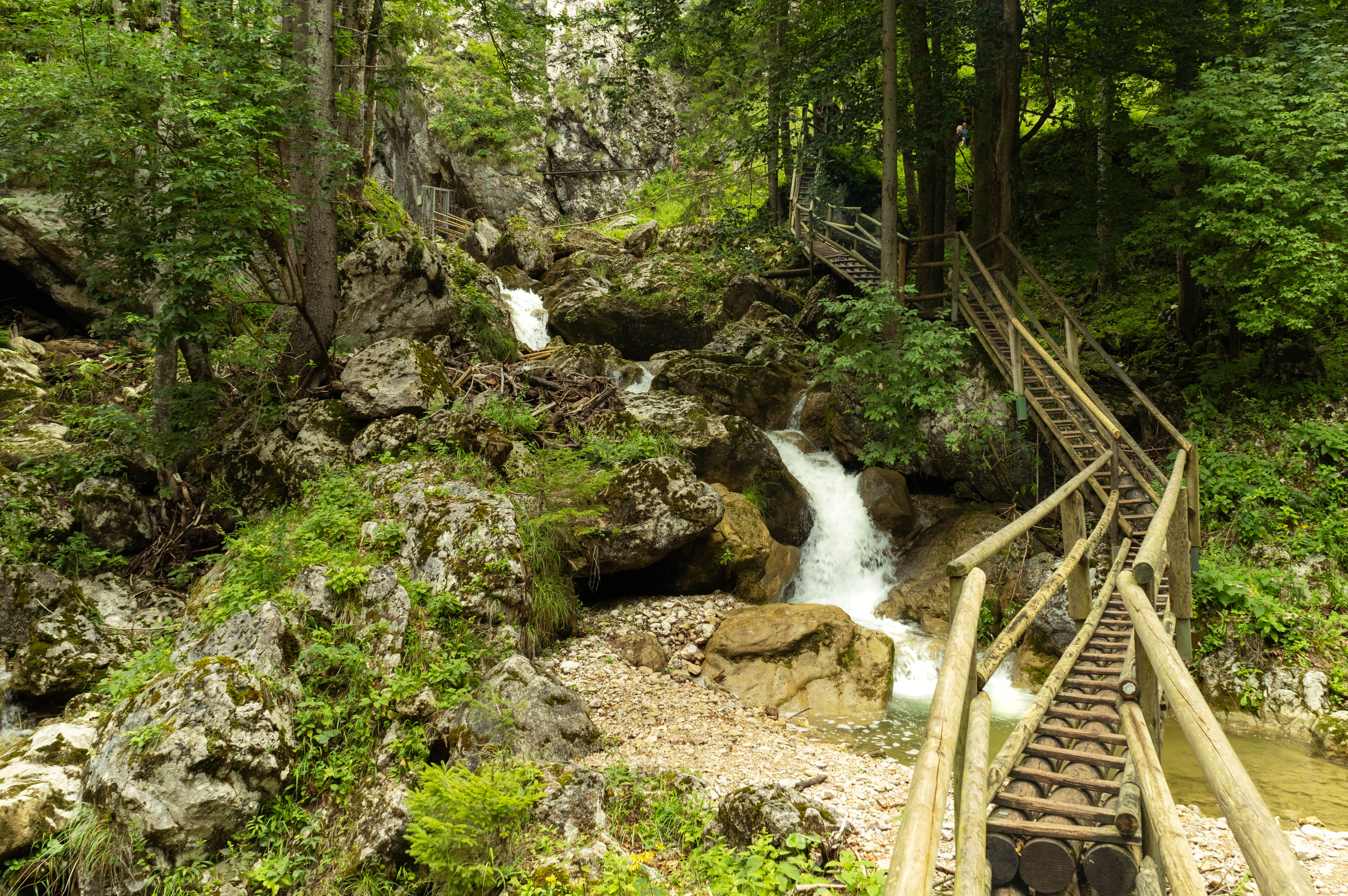 Vodopády v medvedej tiesňave.